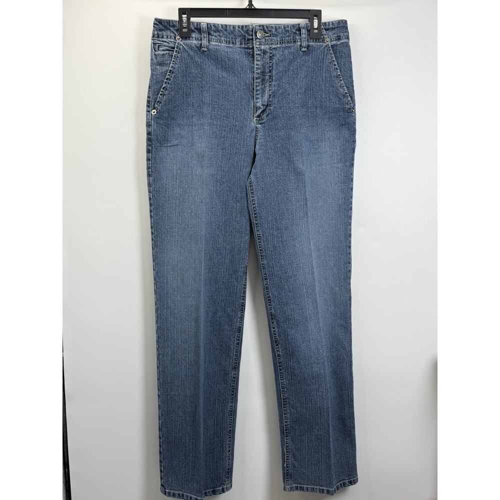 Gloria Vanderbilt Women’s Jeans Size 12 Blue Stretch Denim Straight Leg Classic